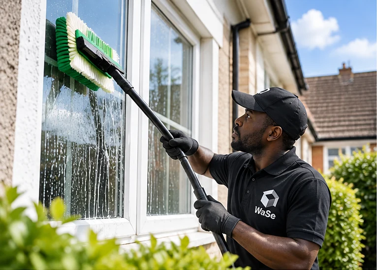 Residential pure-water window cleaning in Glasgow